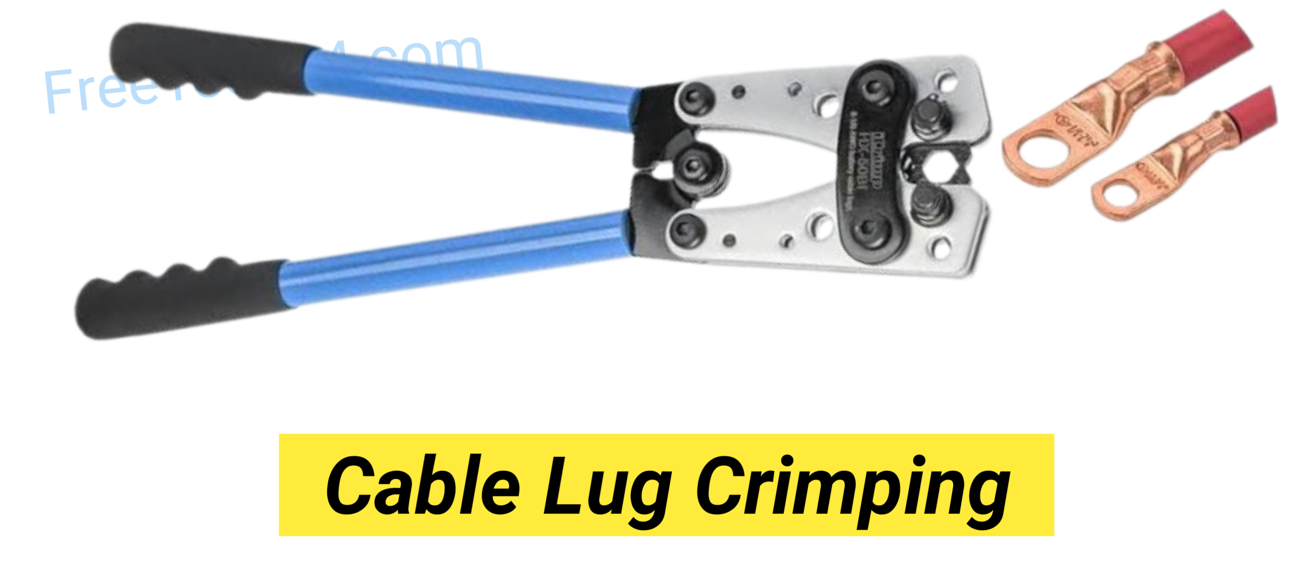 Cable crimping tool photo – used for joining cable lugs to wires. কেবল ল্যাগ ক্রিম্পিং টুল ছবি – তারে কেবল ল্যাগ লাগানোর যন্ত্র।