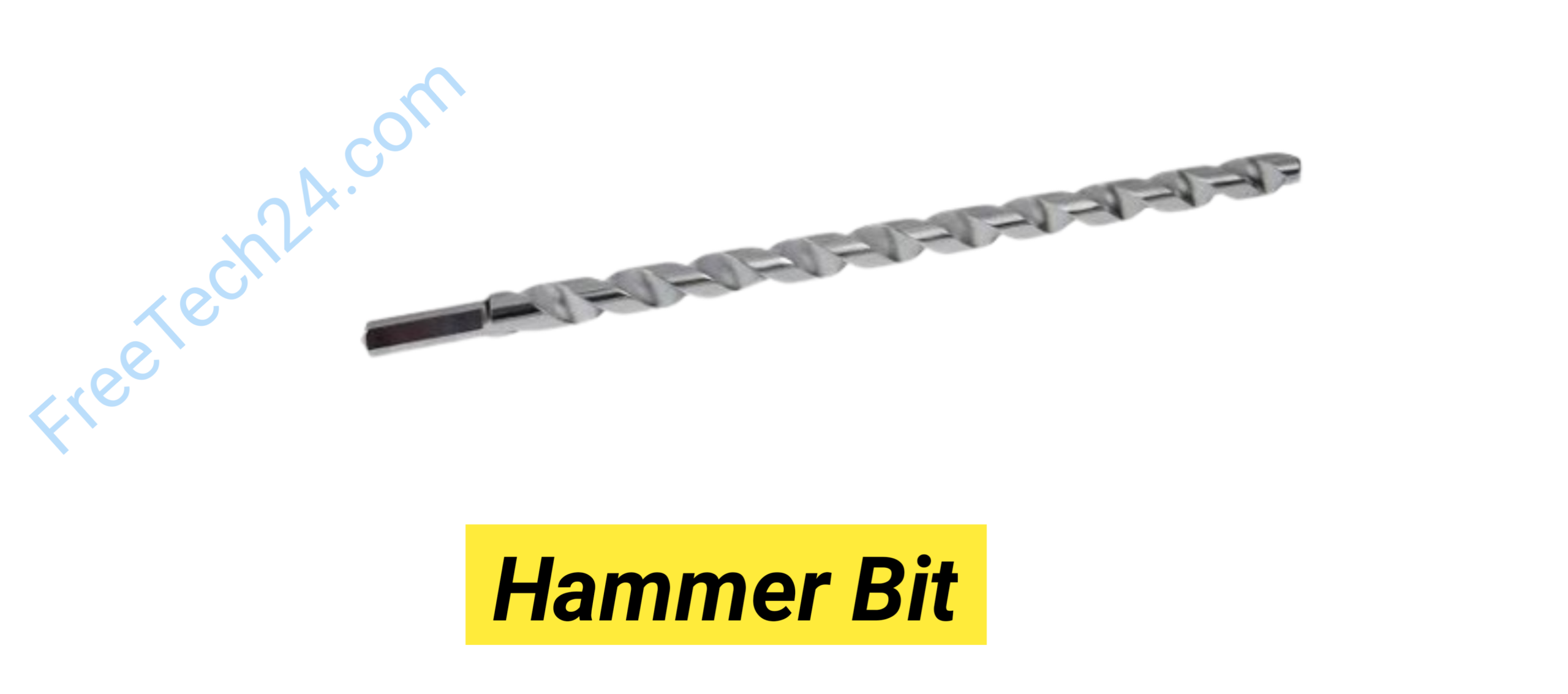 Hammer drill bit photo – masonry bit for drilling hard surfaces. হ্যামার বিট ছবি – শক্ত দেয়ালে গর্ত করার ড্রিল বিট।