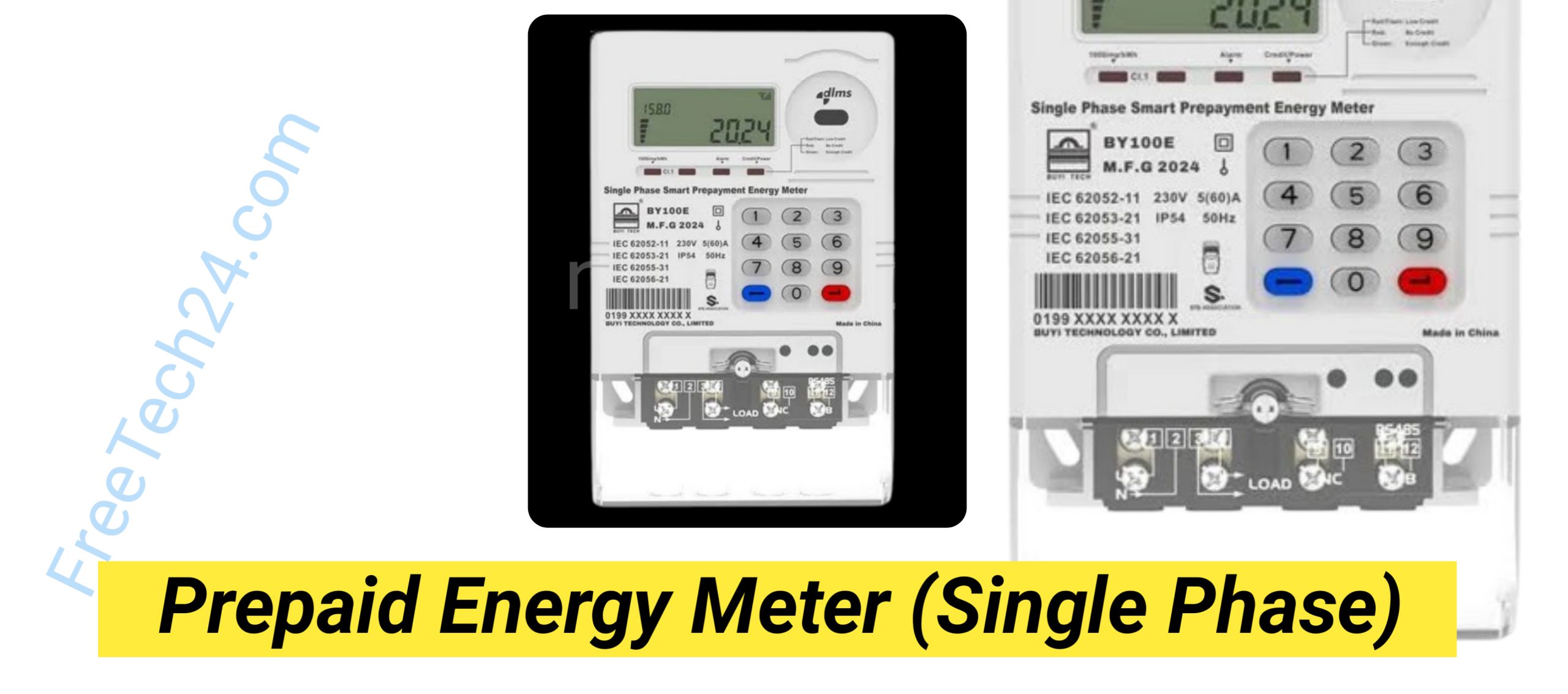 Single-Phase Prepaid Energy Meter : রিচার্জের মাধ্যমে বিদ্যুৎ ব্যবহার ও খরচ হিসাব করতে ব্যবহৃত হয়। [Used to measure electricity usage and cost through a prepaid system.]