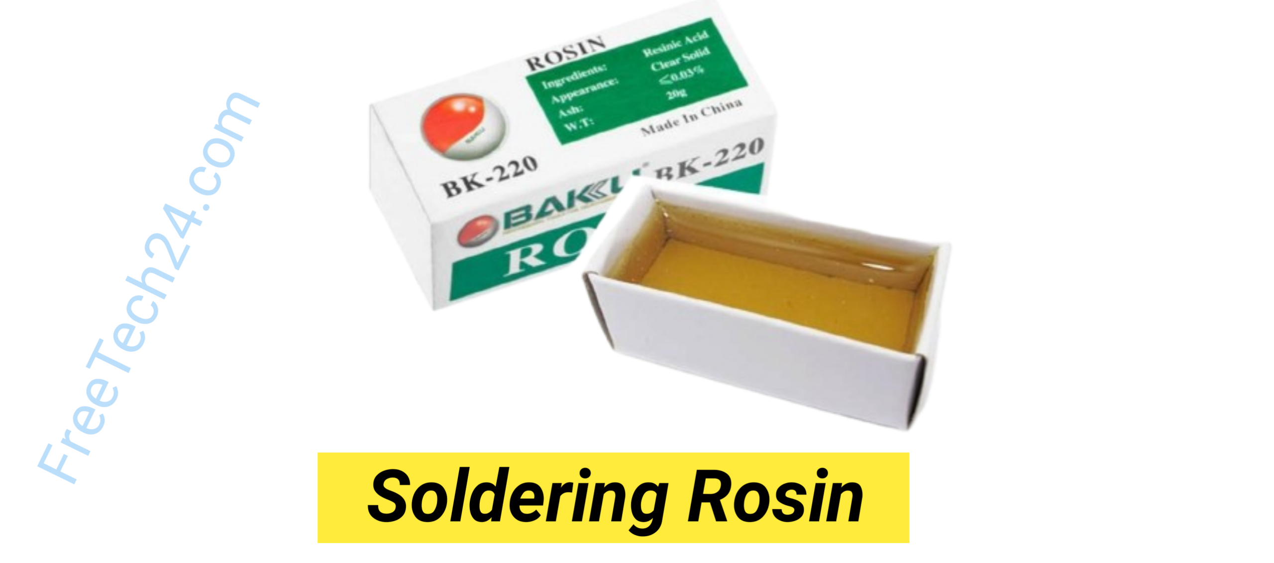 Soldering Rosin (Rogon) : সোল্ডার সহজে গলতে ও সংযোগ ভালো করতে সাহায্য করে। [Used to help solder flow smoothly and improve the connection.]