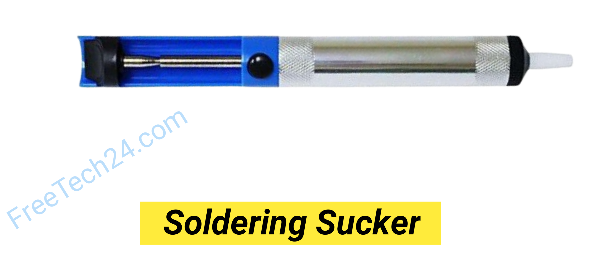 Solder Sucker : অতিরিক্ত বা পুরোনো সোল্ডার অপসারণ করতে ব্যবহৃত হয়। [Used to remove excess or old solder.] 