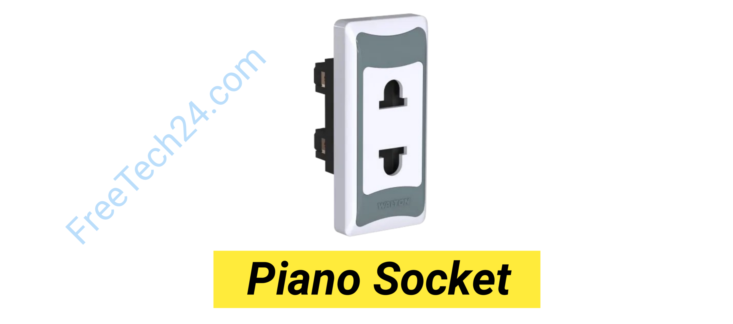 Piano Socket : প্লাগের মাধ্যমে বৈদ্যুতিক যন্ত্রে বিদ্যুৎ সংযোগ দিতে ব্যবহৃত হয়। [Used to supply electricity to electrical devices through a plug.]