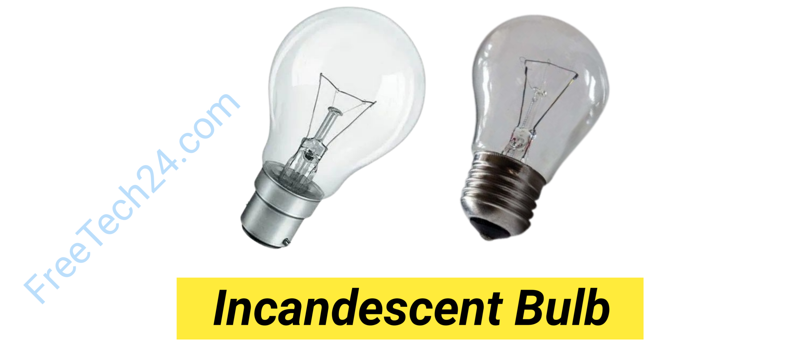 Incandescent Bulb : ফিলামেন্ট গরম করে আলো উৎপন্ন করতে ব্যবহৃত হয়। [Used to produce light by heating a filament.] 