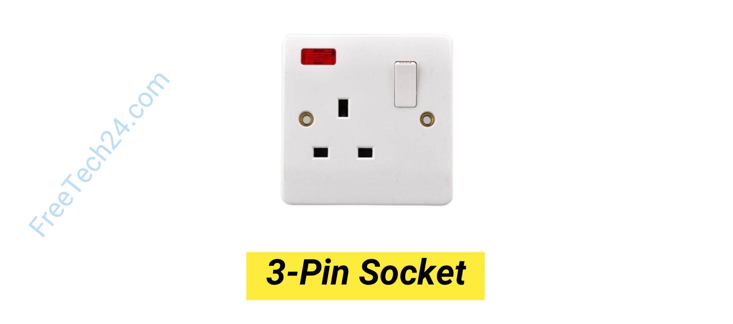 3-Pin Socket : তিন-পিনের বৈদ্যুতিক প্লাগ সংযোগ দেওয়ার জন্য ব্যবহৃত হয়। 