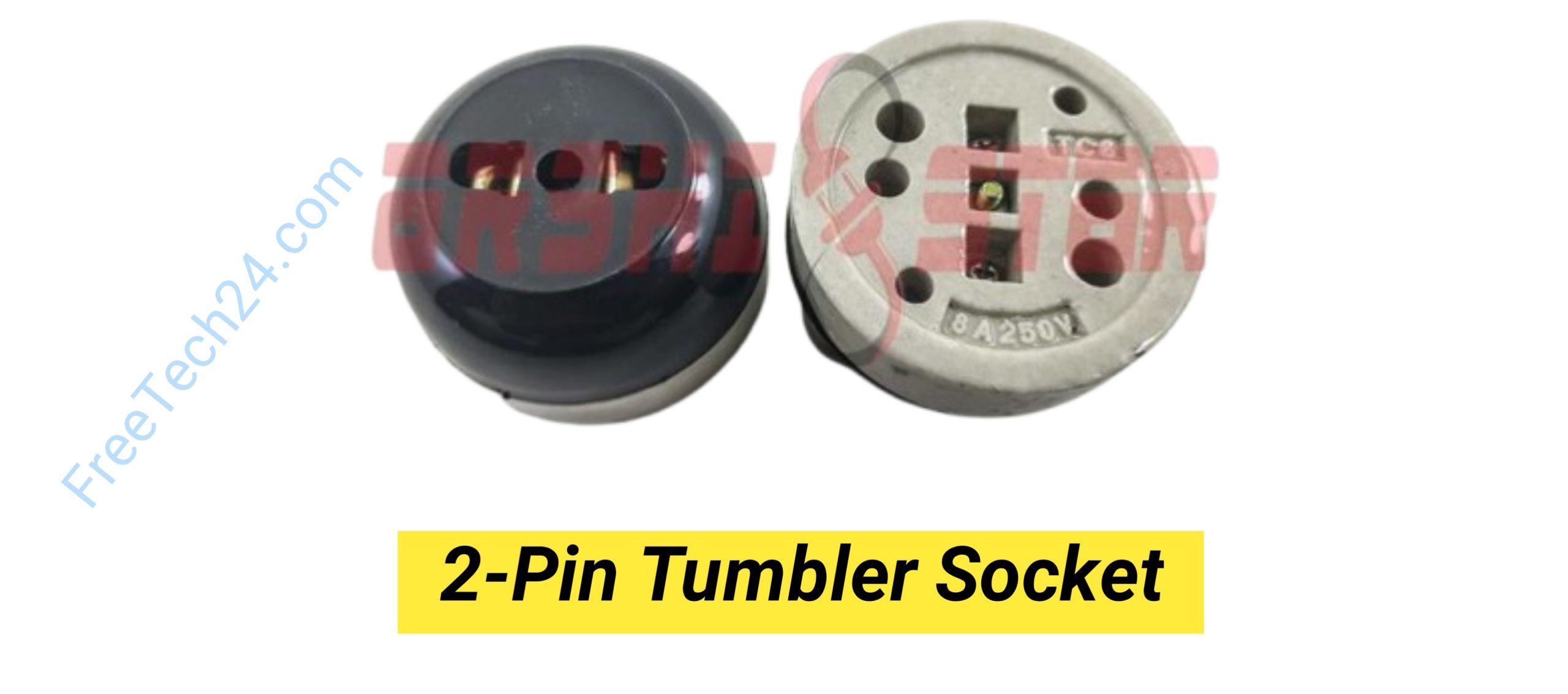 2-Pin Tumbler Socket : দুই-পিনের প্লাগ সংযোগ দেওয়ার জন্য ব্যবহৃত হয়। [Used to connect 2-pin electrical plugs.]