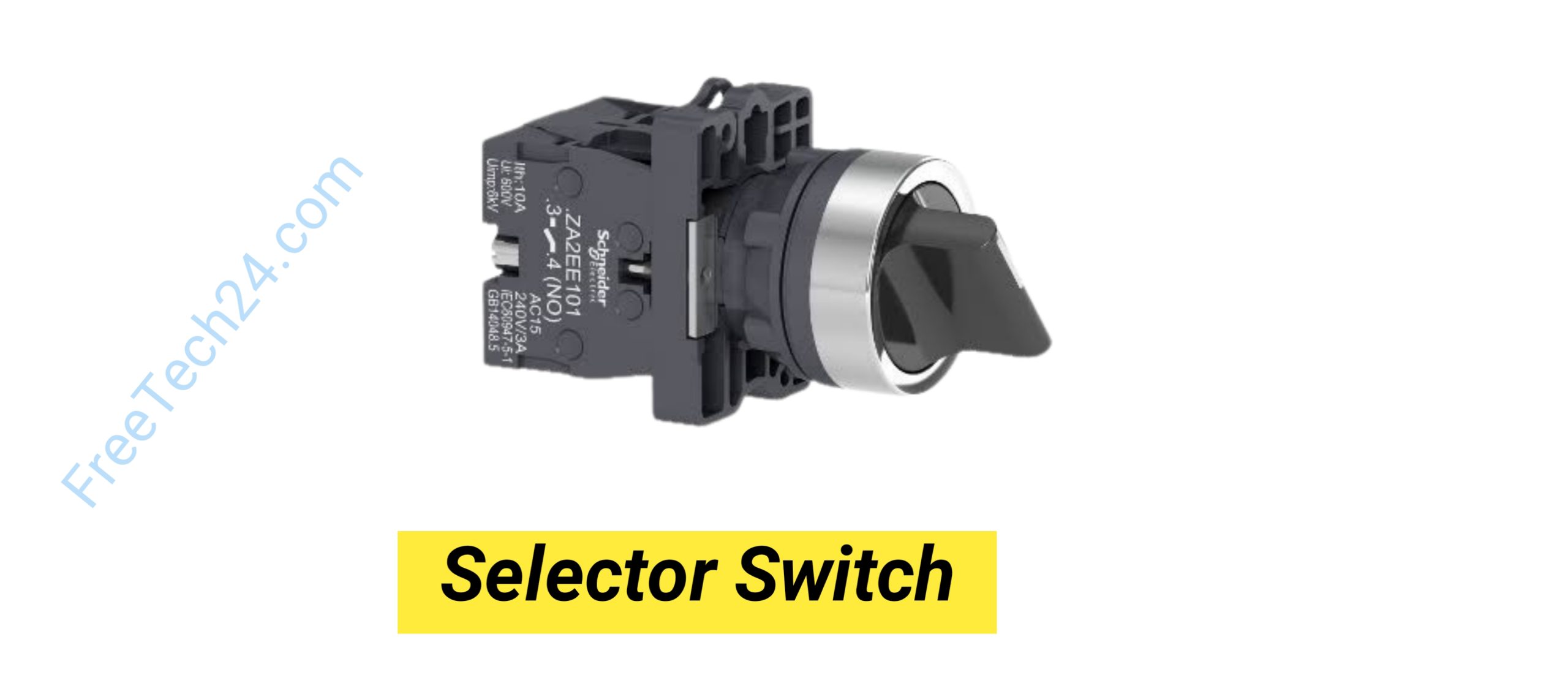 Selector Switch : বিভিন্ন অপারেটিং মোড বা সার্কিটের মধ্যে নির্বাচন করতে ব্যবহৃত হয়। [Used to select between different operating modes or circuits.] 