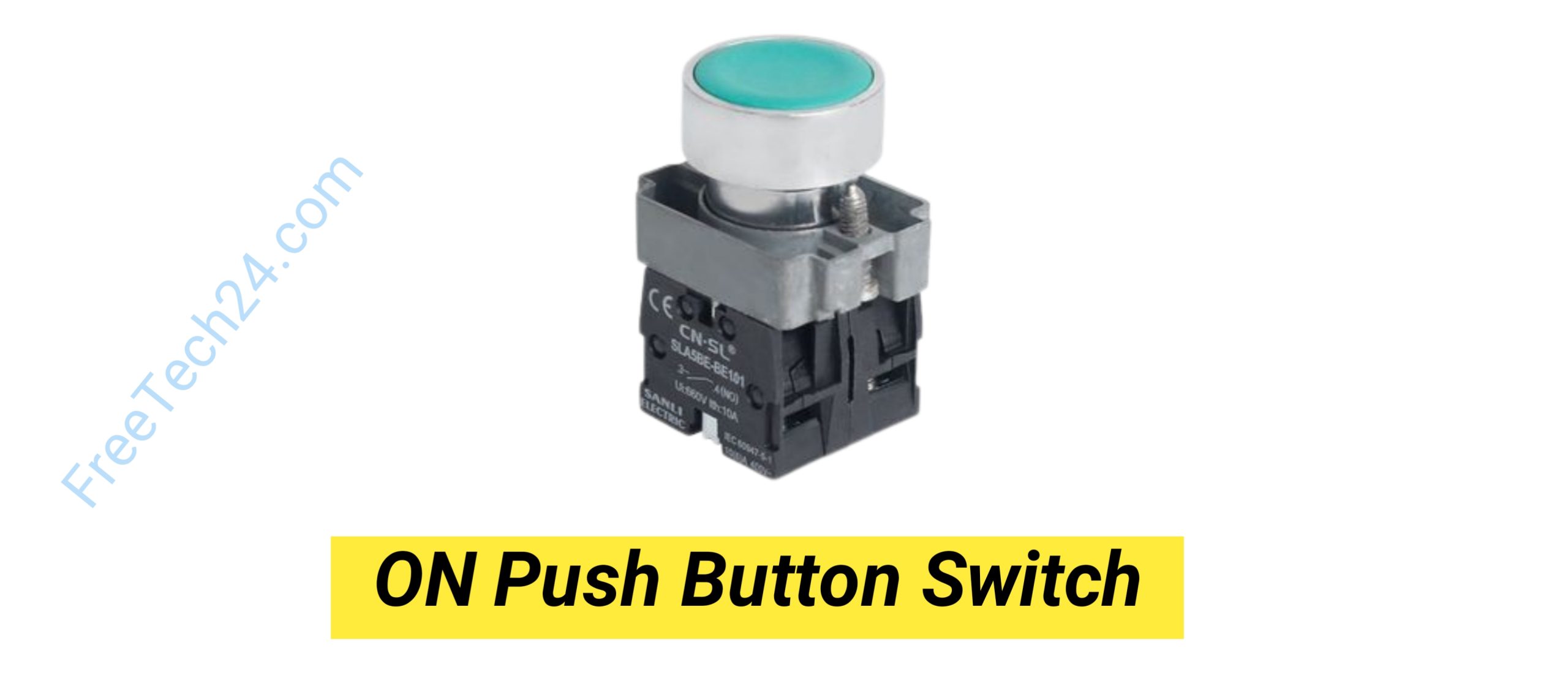 ON Push Button Switch : বৈদ্যুতিক সার্কিট বা মেশিন চালু করার জন্য ব্যবহৃত হয়। [Used to turn ON an electrical circuit or machine.] 