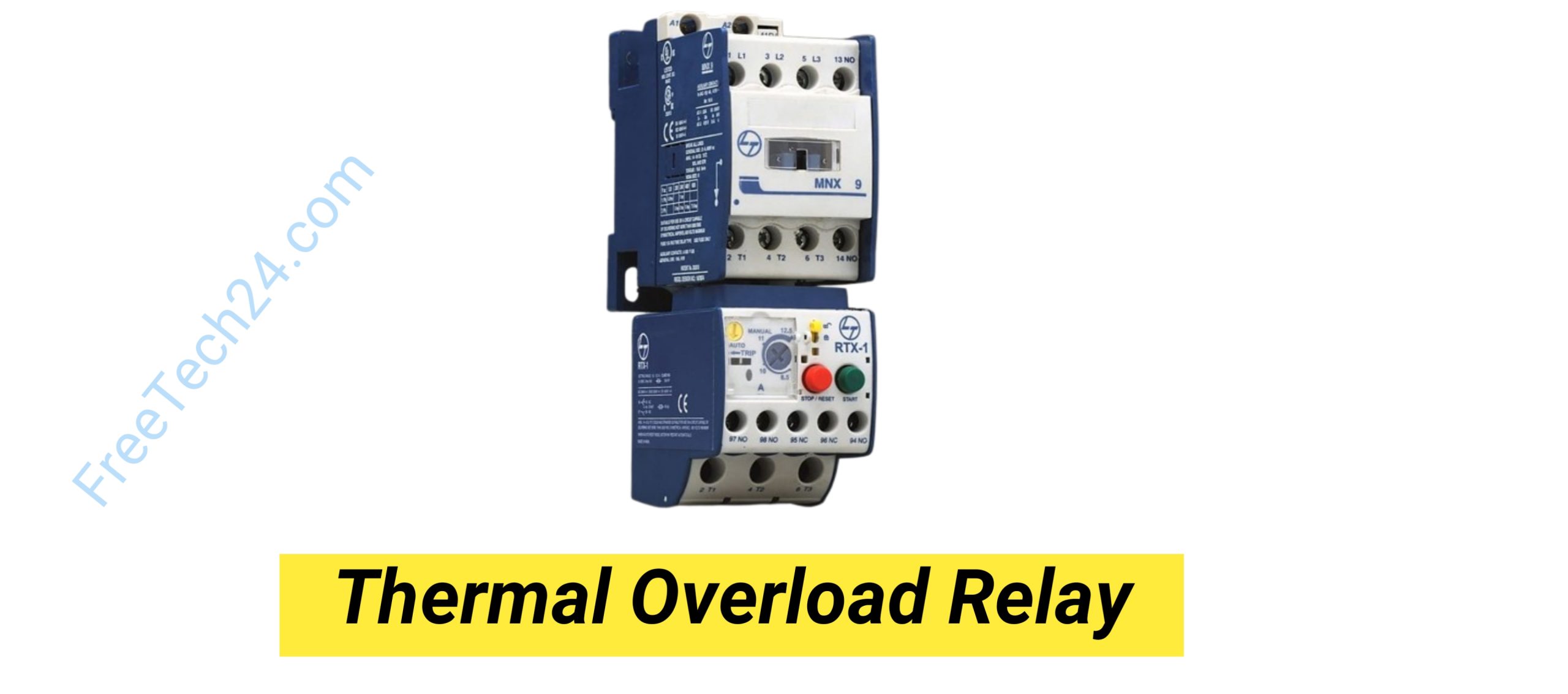 Thermal Overload Relay : মোটরে অতিরিক্ত কারেন্ট বা Overload হলে মোটরকে সুরক্ষার জন্য ব্যবহৃত হয়। [Used to protect a motor from excessive current or overload conditions.]