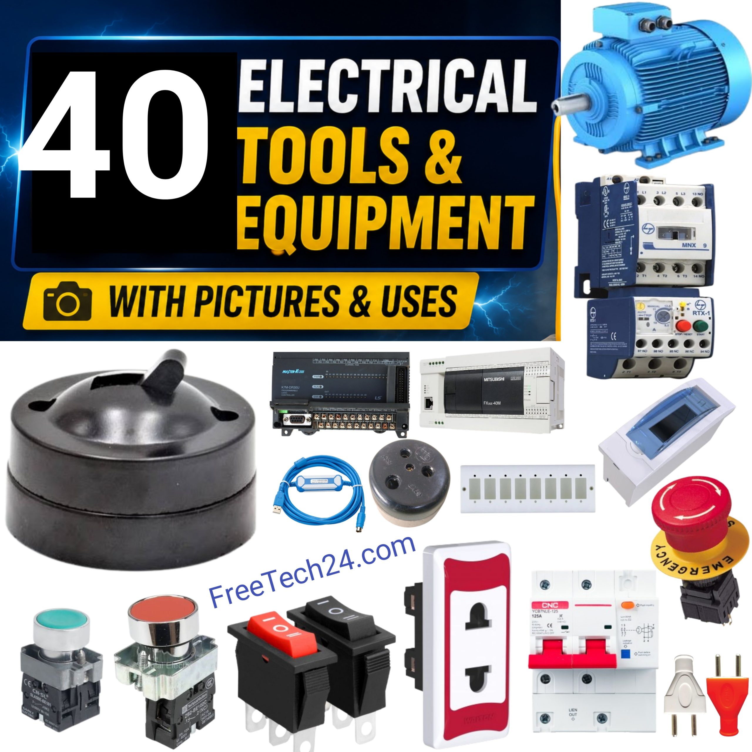 40 Electrical Tools and Equipment with Pictures and Uses – নাম, ছবি ও ব্যবহার